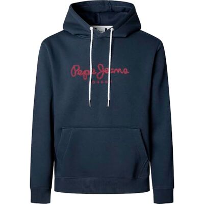 Pepe Jeans Macbeth Plain Hoodie Dulwich Blue S Pepe Jeans Macbeth Plain Hoodie Dulwich Blue S