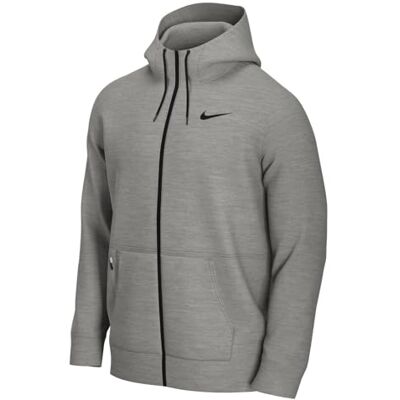 Nike CU6231 M NK TF HD FZ Sweatshirt Mens dk Grey Heather/Black S Nike CU6231 M NK TF HD FZ Sweatshirt Mens dk Grey Heather/Black S