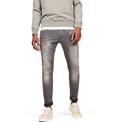 G-STAR Revend Skinny, Vaqueros para Hombre, Gris (lt Aged Destroy 51010-6132-1243), 36W / 34L G-STAR Revend Skinny, Vaqueros para Hombre, Gris (lt Aged Destroy 51010-6132-1243), 36W / 34L