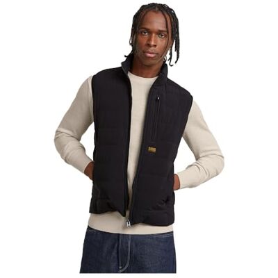 G-STAR Chaleco Foundation Liner para Hombre, Negro (dk black -D518-6484), M G-STAR Chaleco Foundation Liner para Hombre, Negro (dk black -D518-6484), M