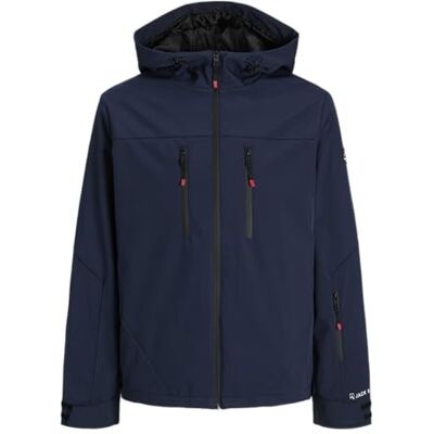 JACK & JONES Jjlagarde Aw25 Chaqueta softshell para hombre, talla XL, azul marino, x_l JACK & JONES Jjlagarde Aw25 Chaqueta softshell para hombre, talla XL, azul marino, x_l