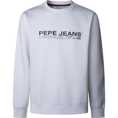 Pepe Jeans Matthew Crew Sudadera para Hombre, Color Blanco (Blanco), XS, Blanco (Blanco), XS Pepe Jeans Matthew Crew Sudadera para Hombre, Color Blanco (Blanco), XS, Blanco (Blanco), XS