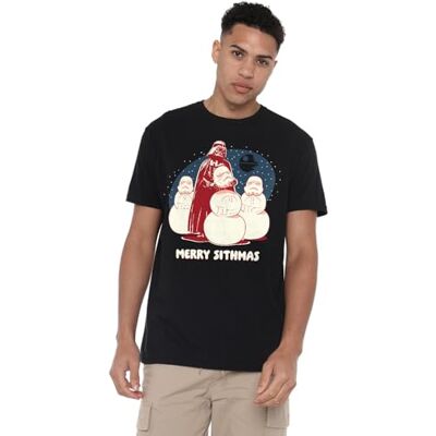 Star Wars Darth Vader Merry Sithmas Christmas Camiseta Unisex, Negro, 4XL Star Wars Darth Vader Merry Sithmas Christmas Camiseta Unisex, Negro, 4XL