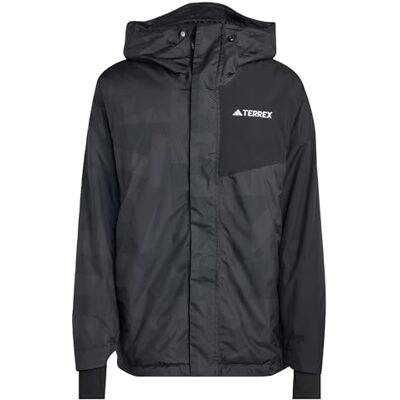 Adidas Hombre TERREX MULTI 2L RAIN.RDY INSULATED RAIN JACKET, Black/Carbon, S Adidas Hombre TERREX MULTI 2L RAIN.RDY INSULATED RAIN JACKET, Black/Carbon, S