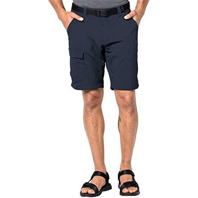 Jack Wolfskin Hoggar Pantalones Cortos para Hombre, Color Azul Noche, Talla 46 Jack Wolfskin Hoggar Pantalones Cortos para Hombre, Color Azul Noche, Talla 46