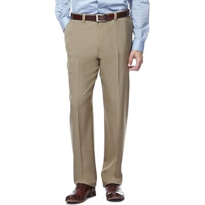 Haggar ECLO Repreve Stria Pantalón de Vestir con Frente Plano ECLO Stria Pantalón de Vestir con Frente Liso y Cintura expandible Hombre Haggar ECLO Repreve Stria Pantalón de Vestir con Frente Plano ECLO Stria Pantalón de Vestir con Frente Liso y Cintura expandible Hombre