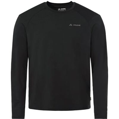 VAUDE Men's Essential Wool Long Sleeves Camiseta de Manga Larga Multifuncional para Hombre con Lana, antiolores, Regula la Temperatura y Resistente VAUDE Men's Essential Wool Long Sleeves Camiseta de Manga Larga Multifuncional para Hombre con Lana, antiolores, Regula la Temperatura y Resistente