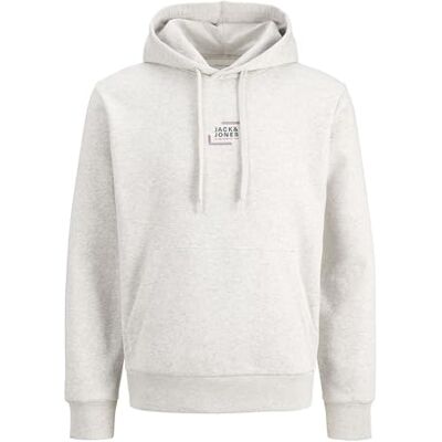 JACK & JONES Sudadera con Capucha Logotipo Corte relaxed fit, Logotipo, Manga larga, Casual, Proceso muy suave a una temperatura máxima de 40°C JACK & JONES Sudadera con Capucha Logotipo Corte relaxed fit, Logotipo, Manga larga, Casual, Proceso muy suave a una temperatura máxima de 40°C