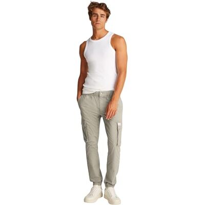 Calvin Pantalón Cargo Hombre Skinny Fit, Beige (Laurel Oak), 36W Calvin Pantalón Cargo Hombre Skinny Fit, Beige (Laurel Oak), 36W