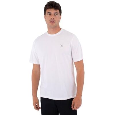 Hurley T-Shirt Short Sleeve Men Printing Press Icon Circle Hurley T-Shirt Short Sleeve Men Printing Press Icon Circle