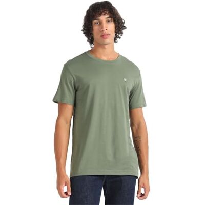 Calvin Jeans Camiseta Con Insignia de Ck Embro, Camiseta Hombre, Dusty Olive, S Calvin Jeans Camiseta Con Insignia de Ck Embro, Camiseta Hombre, Dusty Olive, S