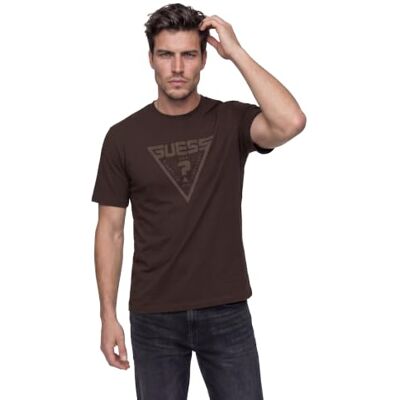 GUESS Azha Over T-Shirt Homme Col Rond Imprimé GUESS Azha Over T-Shirt Homme Col Rond Imprimé