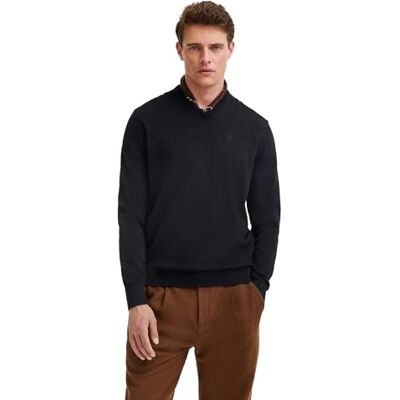 bugatti Jersey para Hombre con Cuello, Negro-290, XL bugatti Jersey para Hombre con Cuello, Negro-290, XL