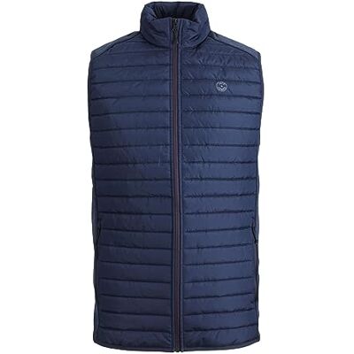 JACK & JONES PLUS EMULTI Bodywarmer Collar PS Calentador de Cuerpo, Navy Blazer, 2XL de los Hombres JACK & JONES PLUS EMULTI Bodywarmer Collar PS Calentador de Cuerpo, Navy Blazer, 2XL de los Hombres