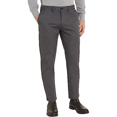Tommy Hilfiger Pantalones Hombre Core Denton 1985 Pima Cotton Chino, Gris (Dark Ash), 32W/30L Tommy Hilfiger Pantalones Hombre Core Denton 1985 Pima Cotton Chino, Gris (Dark Ash), 32W/30L