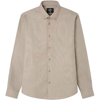 SPRINGFIELD Daily Structure Tricolor Shirt Camisa, Arena, XXL para Hombre SPRINGFIELD Daily Structure Tricolor Shirt Camisa, Arena, XXL para Hombre
