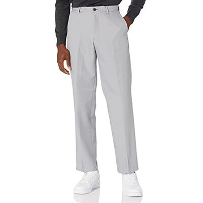 Amazon Essentials Pantalones de Traje de Corte Clásico con Cintura Elástica y sin Pinzas Hombre Amazon Essentials Pantalones de Traje de Corte Clásico con Cintura Elástica y sin Pinzas Hombre