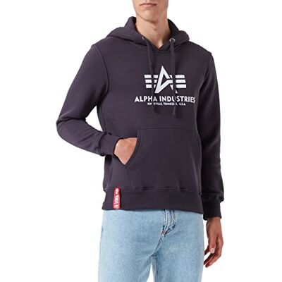 Alpha Basic Sudadera con Capucha, Hombre, Gris (Grey Heather 17), M Alpha Basic Sudadera con Capucha, Hombre, Gris (Grey Heather 17), M