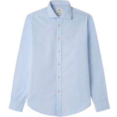 SPRINGFIELD Nueva Camisa Oxford Ligera con Hueso De Ballena Extraíble En El Cuello De Solapa, Azul, XL SPRINGFIELD Nueva Camisa Oxford Ligera con Hueso De Ballena Extraíble En El Cuello De Solapa, Azul, XL