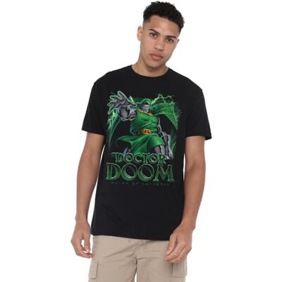 Marvel Doctor Doom Ruler of Latveria Unisex T Shirt, Black Camisa Unisex Adulto (Pack de 1) Marvel Doctor Doom Ruler of Latveria Unisex T Shirt, Black Camisa Unisex Adulto (Pack de 1)