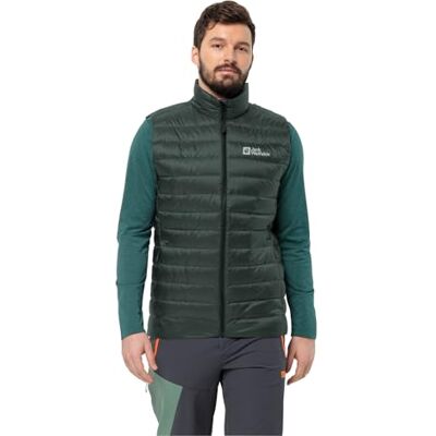 Jack Wolfskin Pilvi Down Vest M Chaleco de plumón, Oliva-Negro, Small Hombres Jack Wolfskin Pilvi Down Vest M Chaleco de plumón, Oliva-Negro, Small Hombres