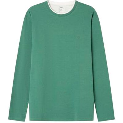 SPRINGFIELD Oxford Melange Double Crew Neck L/S Jersey with Tree Embroidery Sudadera Oxford Hombre (Pack de 1) SPRINGFIELD Oxford Melange Double Crew Neck L/S Jersey with Tree Embroidery Sudadera Oxford Hombre (Pack de 1)