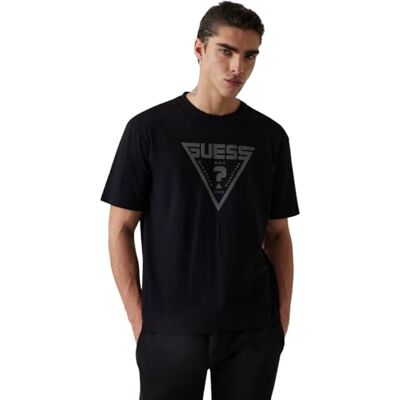GUESS Azha Over T-Shirt Homme Col Rond Imprimé GUESS Azha Over T-Shirt Homme Col Rond Imprimé