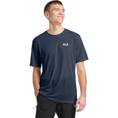 Jack Wolfskin Vonnan S/S T M Camiseta, Midnight Sky, Large Hombres Jack Wolfskin Vonnan S/S T M Camiseta, Midnight Sky, Large Hombres