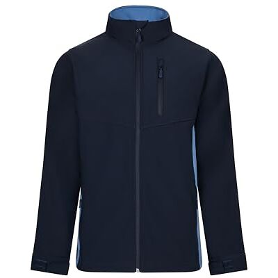 VELILLA 106004; Cazadora Soft Shell Bicolor; Color Azul Navy y Celeste; Talla 2XL VELILLA 106004; Cazadora Soft Shell Bicolor; Color Azul Navy y Celeste; Talla 2XL