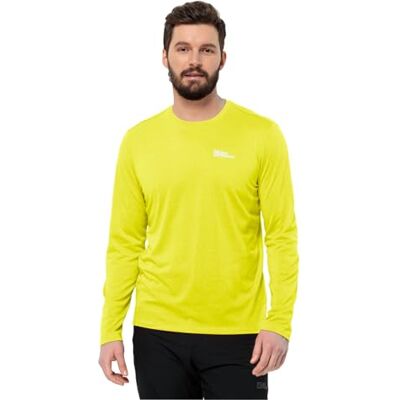 Jack Wolfskin Sky Thermal L/S M Camiseta para Senderismo, luciérnaga, S Hombres Jack Wolfskin Sky Thermal L/S M Camiseta para Senderismo, luciérnaga, S Hombres