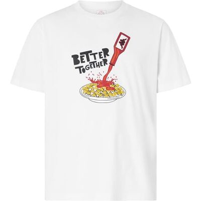 Kappa Camiseta Deportiva para Hombre con Cuello Redondo, Manga Corta, Ajuste Regular y gráficos Impresos en el Pecho, Ideal para el Tiempo Libre, Blanco, Talla XXL Kappa Camiseta Deportiva para Hombre con Cuello Redondo, Manga Corta, Ajuste Regular y gráficos Impresos en el Pecho, Ideal para el Tiempo Libre, Blanco, Talla XXL