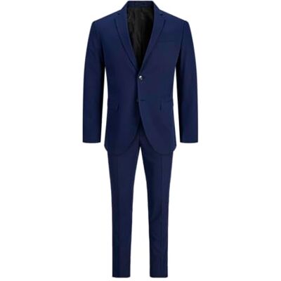 JACK & JONES JPRFRANCO SUIT NOOS, Traje para Hombre, Medieval Blue Fit:SUPER SLIM FIT, 54 JACK & JONES JPRFRANCO SUIT NOOS, Traje para Hombre, Medieval Blue Fit:SUPER SLIM FIT, 54