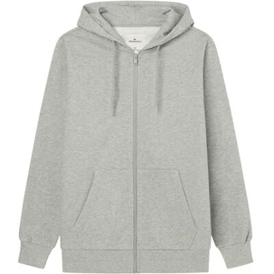 SPRINGFIELD Zip UP Basic LS Hooded Sweatshirt Sudadera con Cremallera, Gris, L para Hombre SPRINGFIELD Zip UP Basic LS Hooded Sweatshirt Sudadera con Cremallera, Gris, L para Hombre