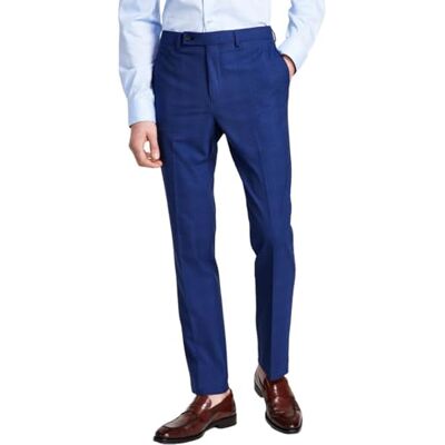 DKNY Suit Pants Pantalones de Vestir, Azul Cuadros, 42W x 32L para Hombre DKNY Suit Pants Pantalones de Vestir, Azul Cuadros, 42W x 32L para Hombre