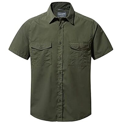 Craghoppers Kiwi Short Sleeve Shirt, Camiseta para Senderismo Hombre, Cedar, 60 Craghoppers Kiwi Short Sleeve Shirt, Camiseta para Senderismo Hombre, Cedar, 60