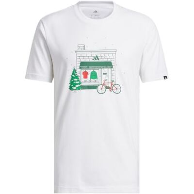 Adidas Hombre Holiday Shop Graphic Shirt, White, 4XL Tall Adidas Hombre Holiday Shop Graphic Shirt, White, 4XL Tall