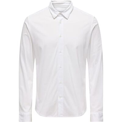 Only & Sons Onsrobin Button Under LS Stretch Camiseta Camisa de Manga Larga, Blanco Brillante, XXL Hombres Only & Sons Onsrobin Button Under LS Stretch Camiseta Camisa de Manga Larga, Blanco Brillante, XXL Hombres