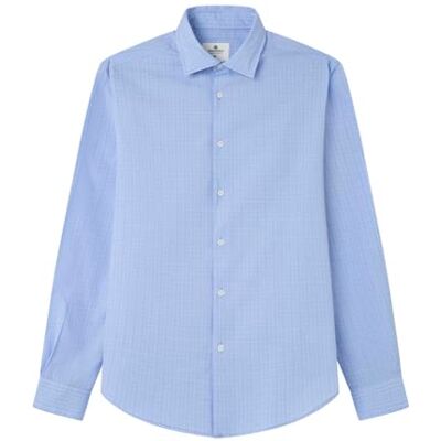 SPRINGFIELD Camisa De Popelina De Cuadros Diarios, Azul, L SPRINGFIELD Camisa De Popelina De Cuadros Diarios, Azul, L