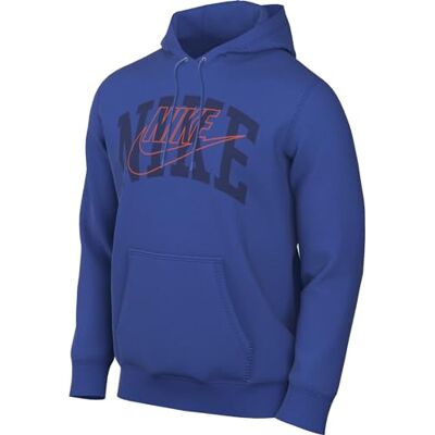 Nike Club Fleece Sweatshirt Hombre Game Royal/Safety Orange Tamaño XL Nike Club Fleece Sweatshirt Hombre Game Royal/Safety Orange Tamaño XL