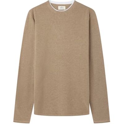 SPRINGFIELD Nueva Camisa De Estructura con Bordado De Árboles, Beige, L SPRINGFIELD Nueva Camisa De Estructura con Bordado De Árboles, Beige, L