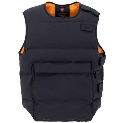 Alpha Chaleco Protector Puffer para Hombre, Black, L Alpha Chaleco Protector Puffer para Hombre, Black, L