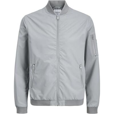 JACK & JONES Cazadora para Hombre, Ultimate Grey, S JACK & JONES Cazadora para Hombre, Ultimate Grey, S
