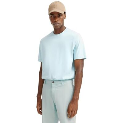bugatti Camiseta para Hombre de Cuello Redondo, Manga Corta, Corte Moderno, 510-menta, L bugatti Camiseta para Hombre de Cuello Redondo, Manga Corta, Corte Moderno, 510-menta, L