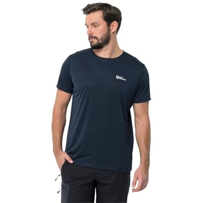 Jack Wolfskin Camiseta de Manga Corta Jwp T M para Hombre, Azul Noche, L, Noche Azul, 46 Jack Wolfskin Camiseta de Manga Corta Jwp T M para Hombre, Azul Noche, L, Noche Azul, 46