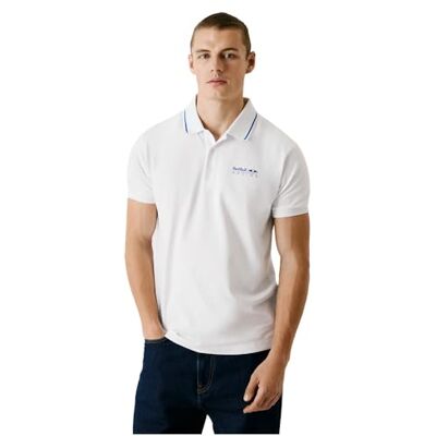Pepe Jeans Tipped Logo Polo Hombre, Blanco (Blanco), S Pepe Jeans Tipped Logo Polo Hombre, Blanco (Blanco), S