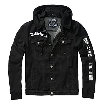 Brandit Motörhead Cradock Denim Jacket, Color: black+blac, Size: L Brandit Motörhead Cradock Denim Jacket, Color: black+blac, Size: L