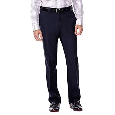 Haggar ECLO Repreve Stria Pantalón de Vestir con Frente Plano ECLO Stria Pantalón de Vestir con Frente Liso y Cintura expandible Hombre Haggar ECLO Repreve Stria Pantalón de Vestir con Frente Plano ECLO Stria Pantalón de Vestir con Frente Liso y Cintura expandible Hombre
