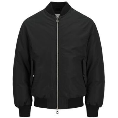 JACK & JONES Jcokinetic Soft Utility Bomber Chaqueta, Negro, XL Hombres JACK & JONES Jcokinetic Soft Utility Bomber Chaqueta, Negro, XL Hombres