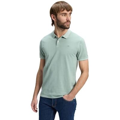 Lee Polo Hombre Corte Regular Garment Dye Polo Gris Cemento Lee Polo Hombre Corte Regular Garment Dye Polo Gris Cemento