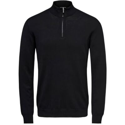 Only & Sons ONSWYLER Life LS Half Zip Knit, Suéter suéter de los Hombres, Black, L Only & Sons ONSWYLER Life LS Half Zip Knit, Suéter suéter de los Hombres, Black, L